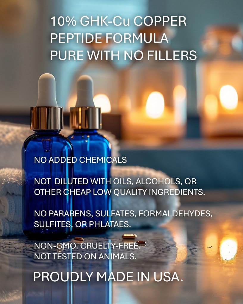 Sonora Supply Co. Copper Peptides for Hair Growth – Ultrastrong 10% Liposomal Serum (Made in USA)