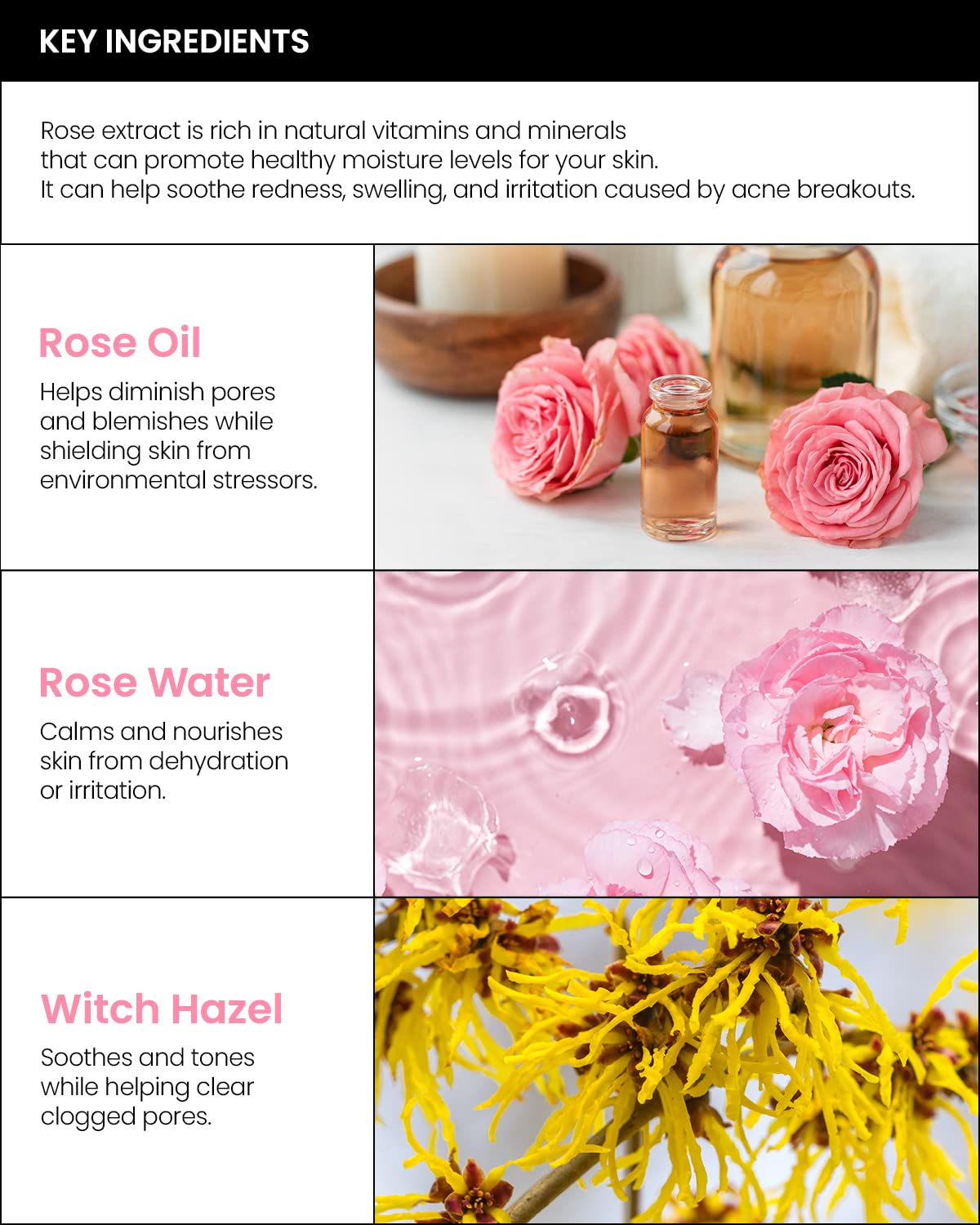 SON&PARK Beauty Water 2 Pack Set 340ml | Rose Water Toner with Witch Hazel | Hydrating Exfoliating Cleanser
