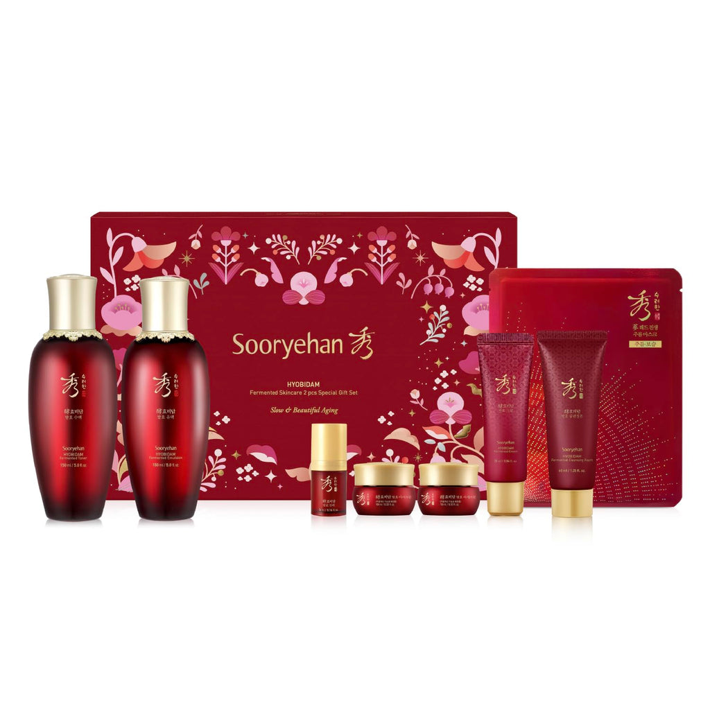 Sooryehan Hyobidam Fermented Bundle Gift Set – Hydration & Anti-Aging Skincare (14 fl oz total)