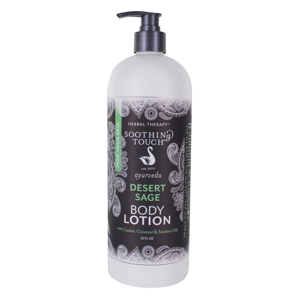 Soothing Touch Desert Sage Body Lotion 32 oz | Ayurvedic Hydration for Dry Skin
