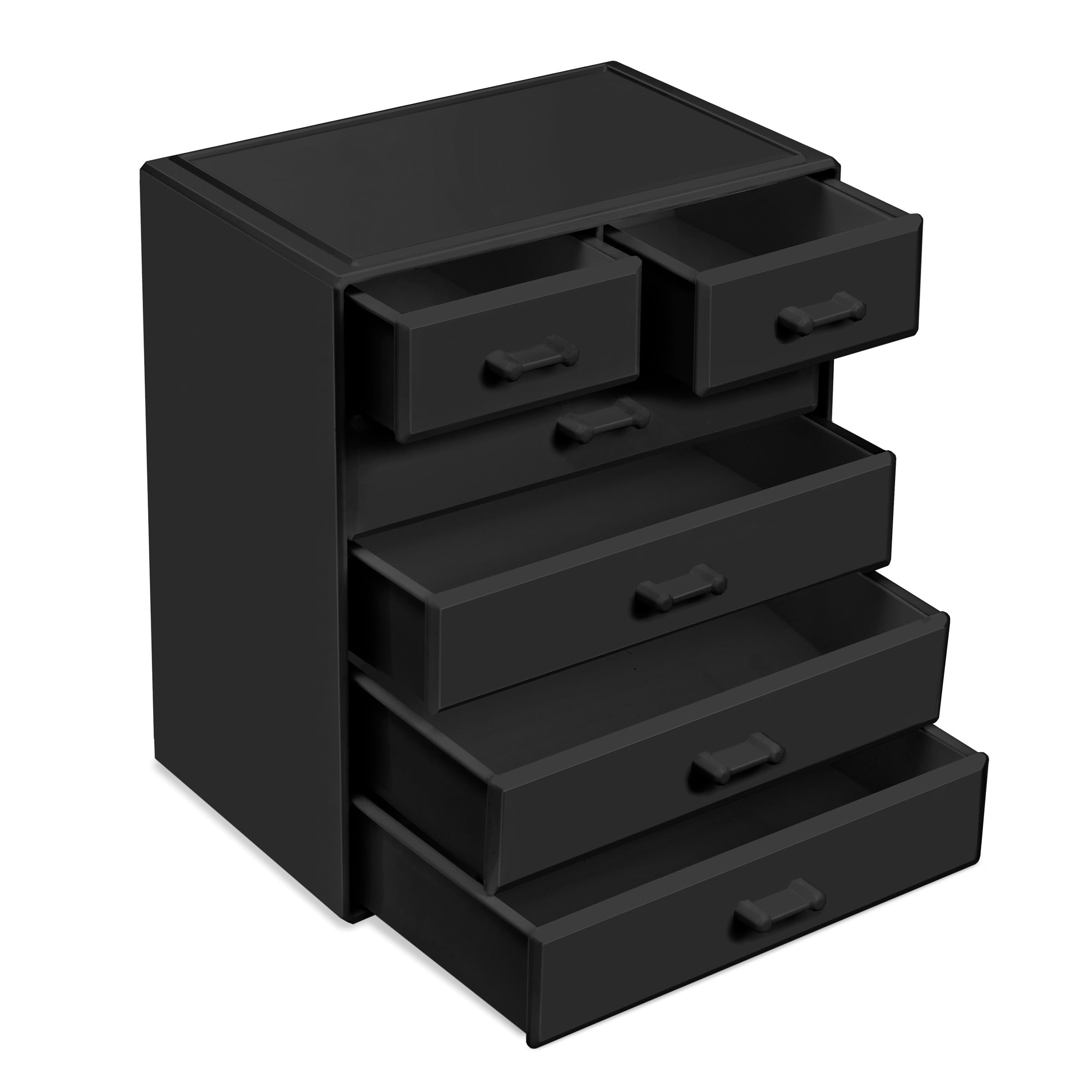 Sorbus Acrylic Makeup Organizer – Large 4-Drawer + 2-Small Drawer Vanity Storage