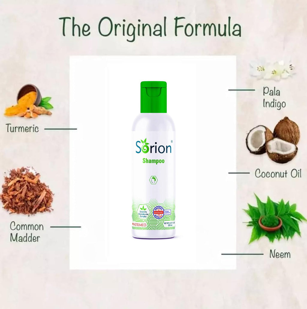 Sorion Collagen-Boost Shampoo with Coconut Oil and Pala Indigo | Gentle Scalp Care