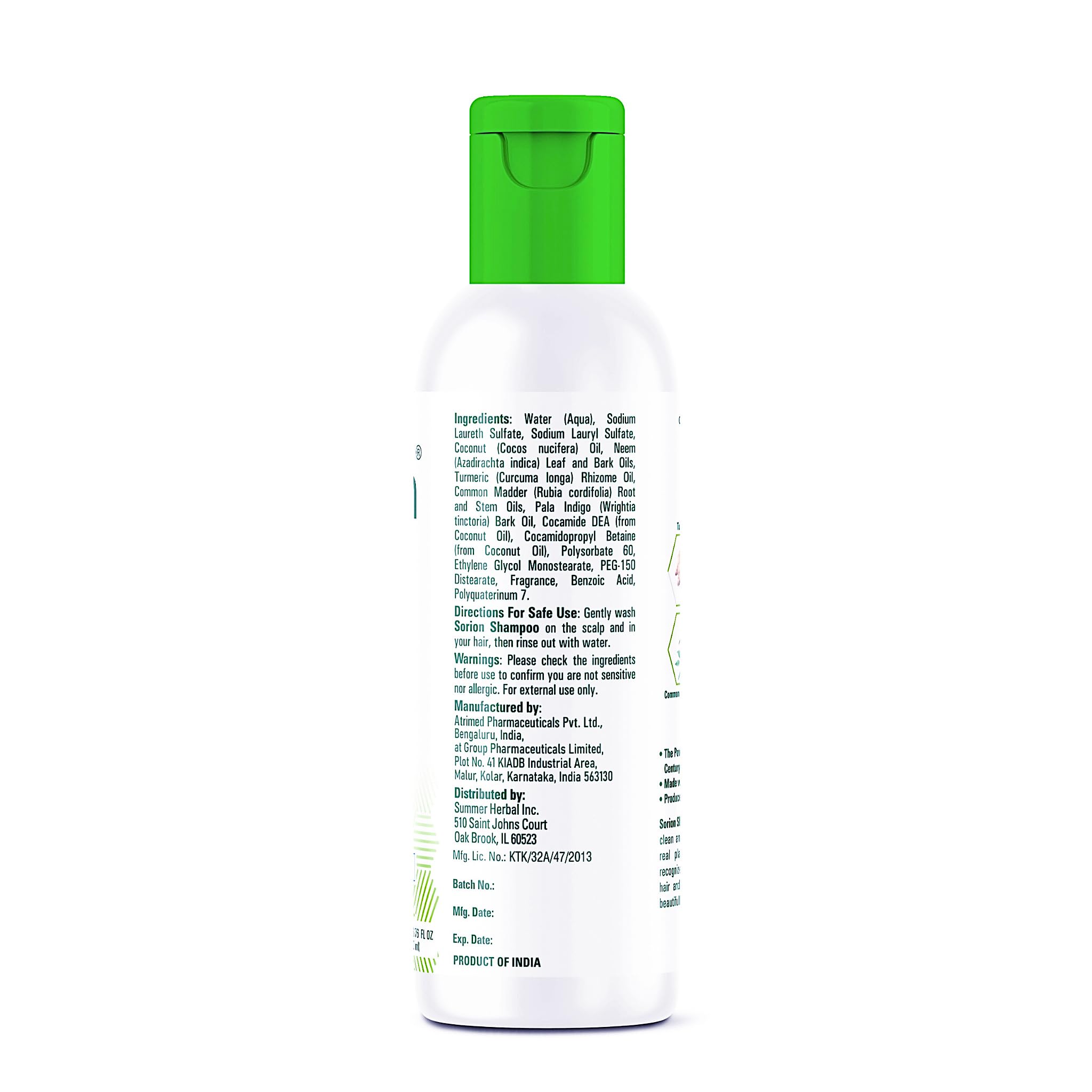 Sorion Collagen-Boost Shampoo with Coconut Oil and Pala Indigo | Gentle Scalp Care