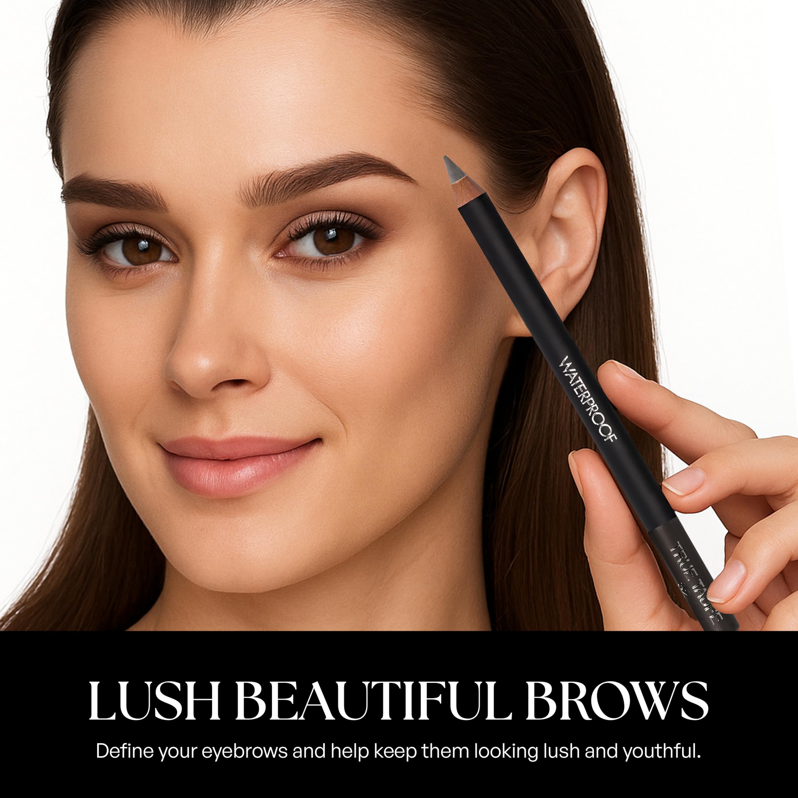 SORMÉ Waterproof Eyebrow Pencil – Soft Gray 0.04 oz | Dual-Ended Pencil & Brush
