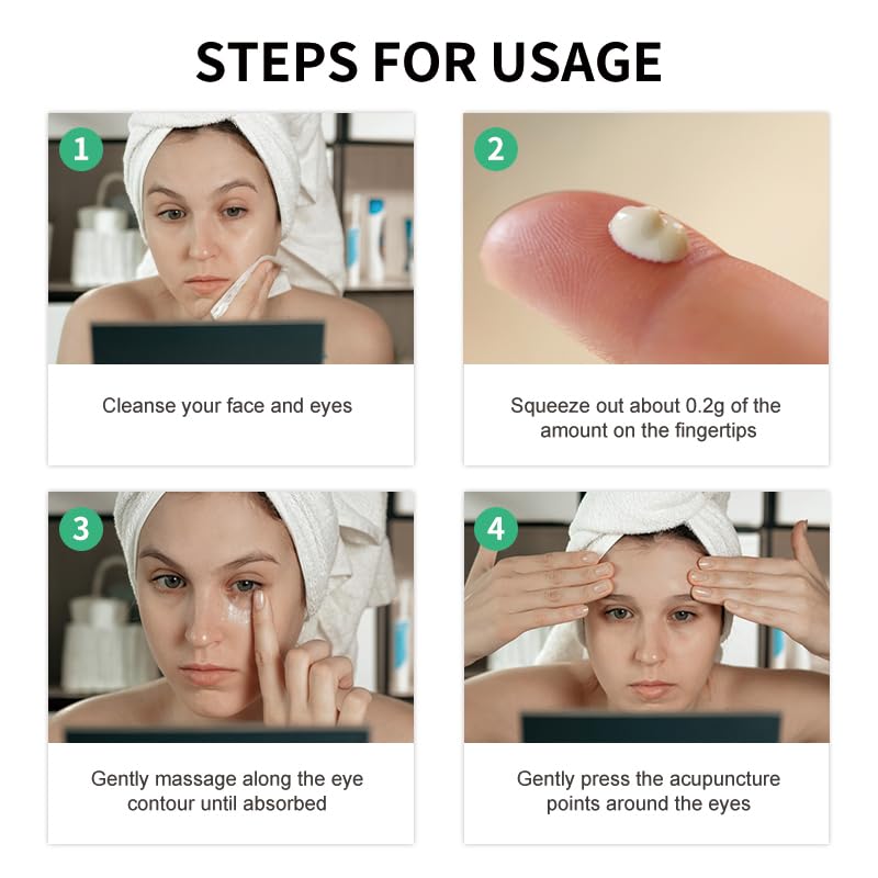 SORYA Caffeine Eye Cream for Dark Circles & Puffiness – Anti-Aging Day & Night Formula with Niacinamide & Peptides