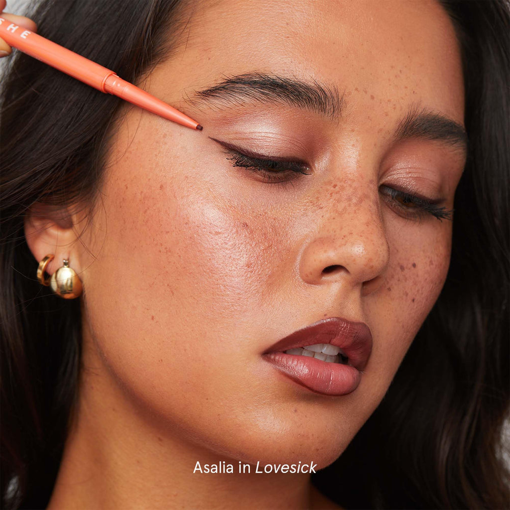 SOSHE Beauty Waterproof 1.5mm Gel Eyeliner Refill – Lovesick Burgundy Brown, Smudge-Proof, Cruelty-Free, Plastic Negative