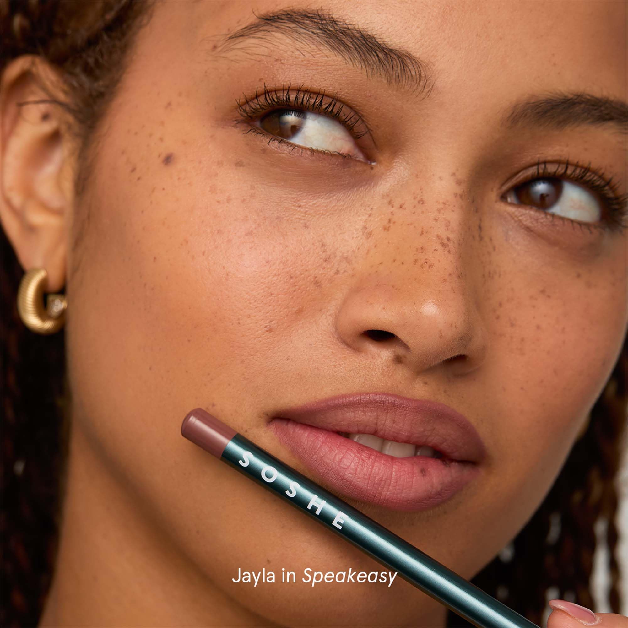 SOSHE Beauty Soft Glide Lip Liner – Speakeasy Dusty Mauve | Hydrating, Smooth, Cruelty-Free
