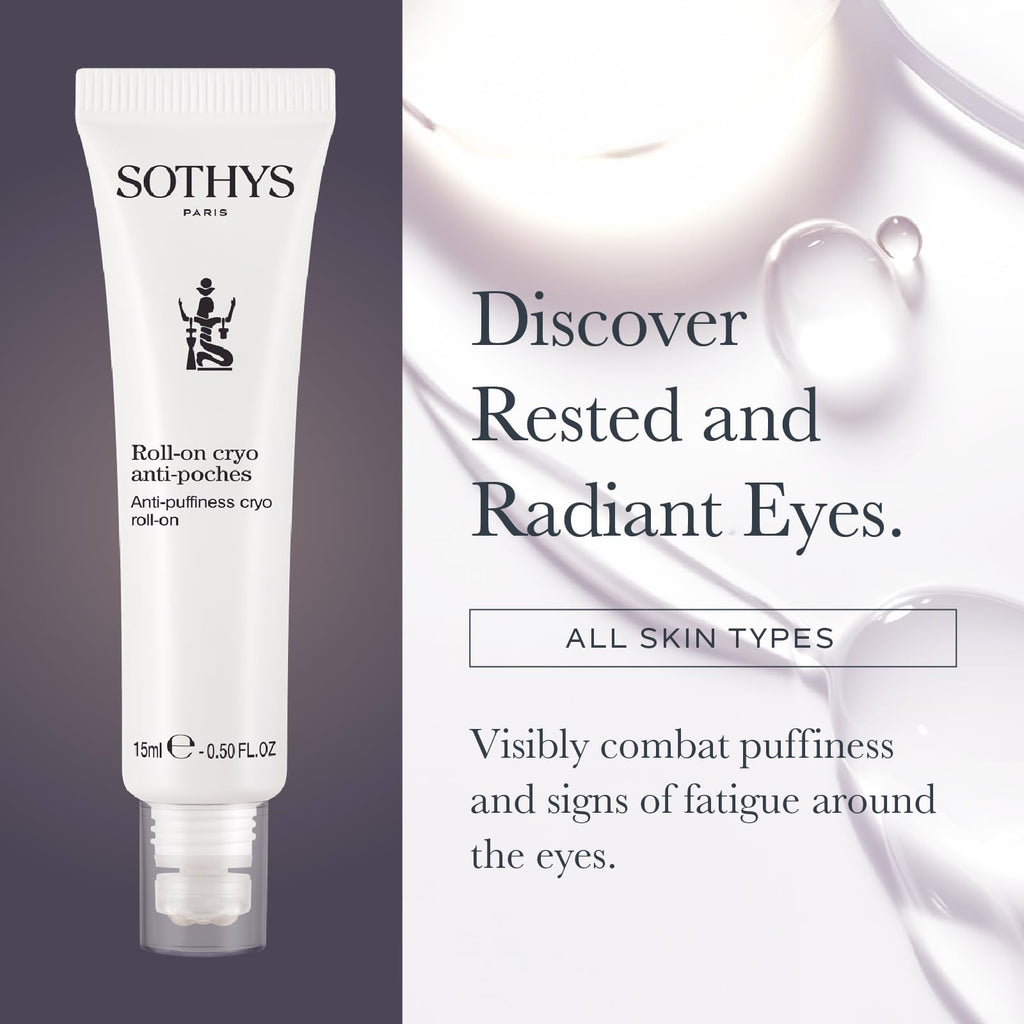SOTHYS Anti-Puffiness Cryo Roll-On | Eye Roller for Dark Circles