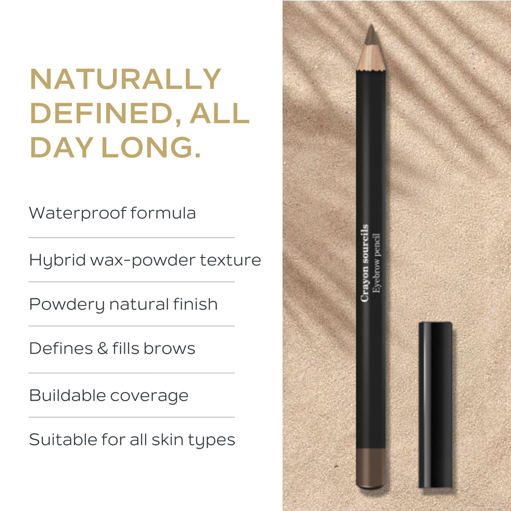 Sothys Eyebrow Pencil 20 Brun | Waterproof Brow Shaper & Filler – Natural Powdery Finish