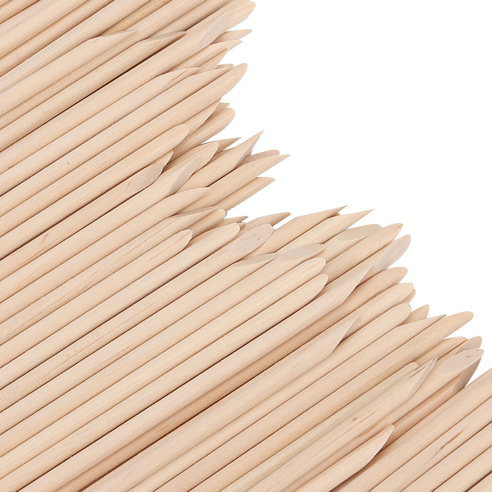 SOUJAP Orange Wood Nail Sticks – 2000 Dual-Ended Cuticle Pushers for Manicure & Pedicure