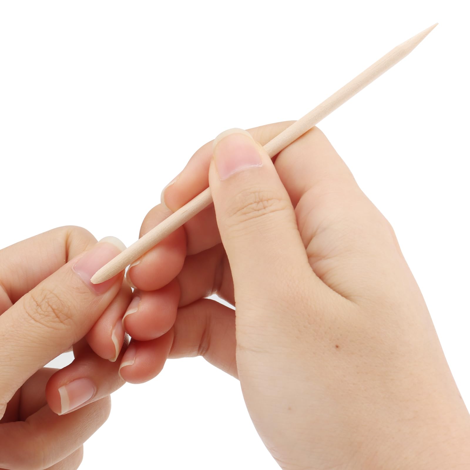SOUJAP Orange Wood Nail Sticks – 2000 Dual-Ended Cuticle Pushers for Manicure & Pedicure