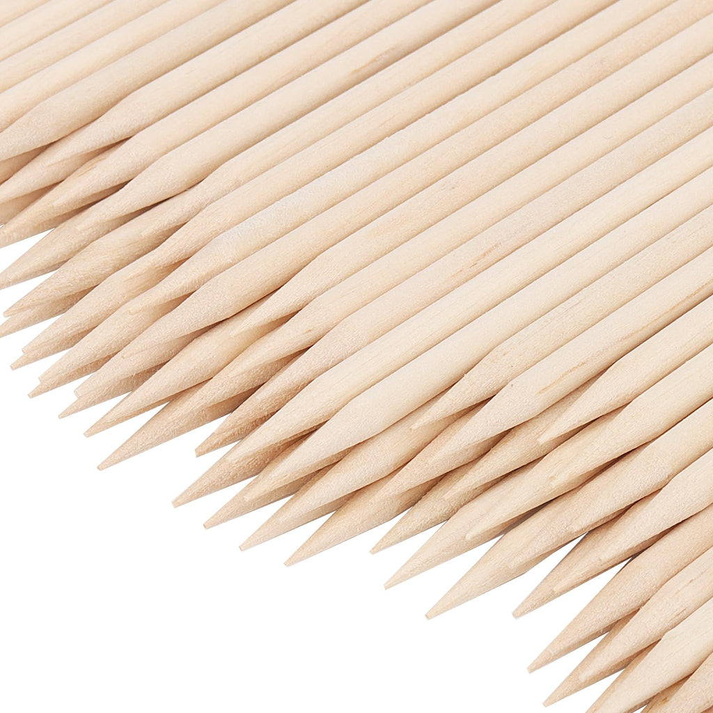 SOUJAP Orange Wood Nail Sticks – 2000 Dual-Ended Cuticle Pushers for Manicure & Pedicure