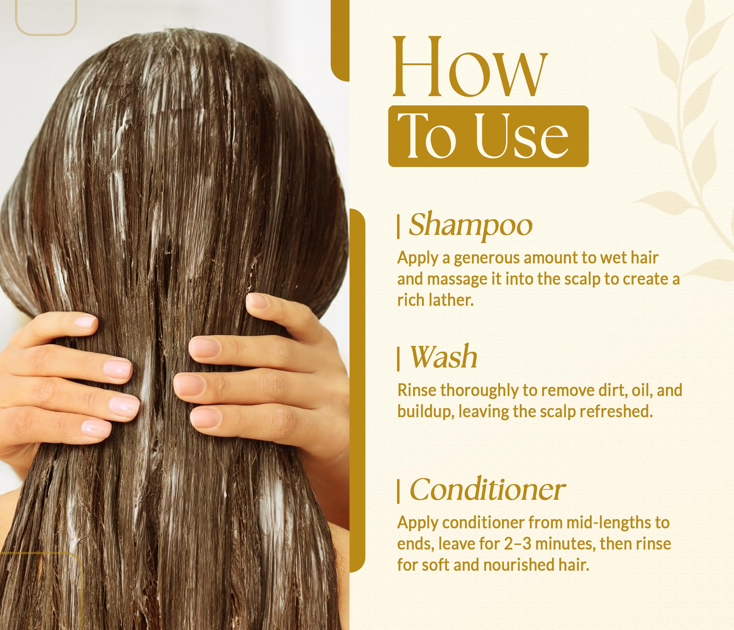 SOULSPA PURE Biotin Shampoo & Conditioner Set — Castor & Black Seed, Sulfate Free