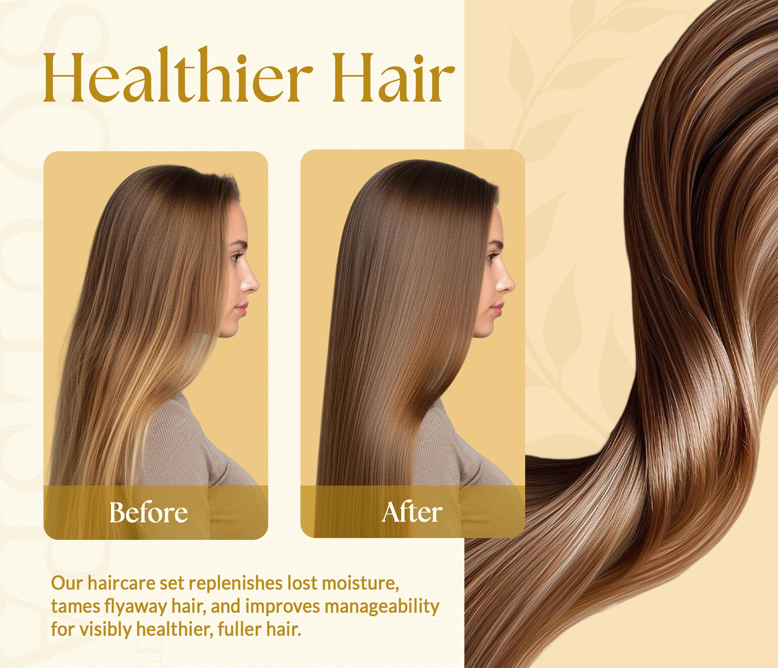 SOULSPA PURE Biotin Shampoo & Conditioner Set — Castor & Black Seed, Sulfate Free
