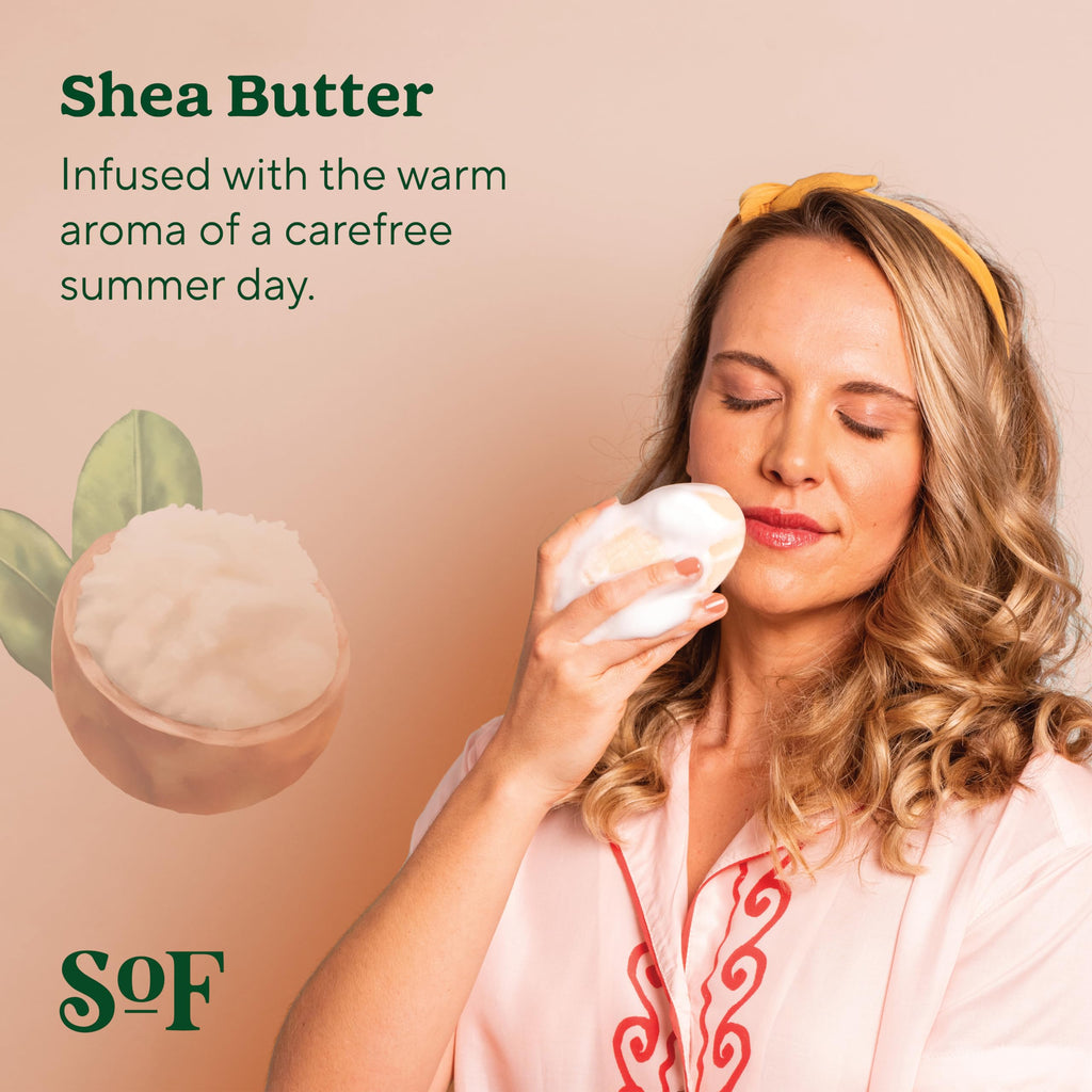 SoF Triple Milled Bar Soap – Coconut Oil & Organic Shea Butter | Vegan & Non-GMO | 6 oz | South Of France