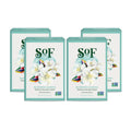 South Of France SoF Blooming Jasmine Triple Milled Bar Soap – Coconut Oil & Organic Shea Butter – Vegan & Non-GMO – 4 x 6 oz Bars