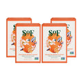 South Of France SoF Triple Milled Bar Soap – Orange Blossom & Honey, Coconut Oil & Shea Butter – Vegan & Non-GMO – 4 Bars