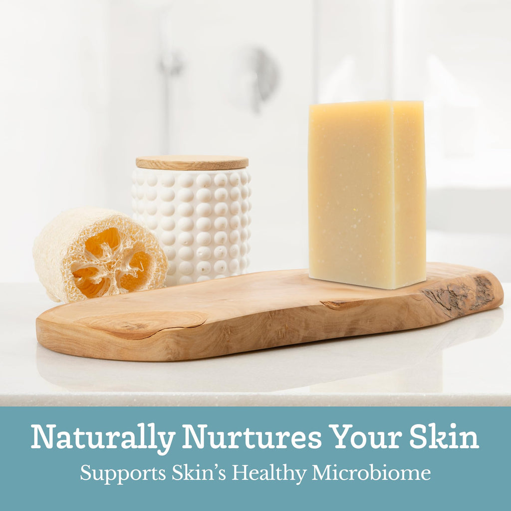Southern Natural Goat Milk Soap Bar Castile 3-Pack – Unscented for Dry, Sensitive Skin