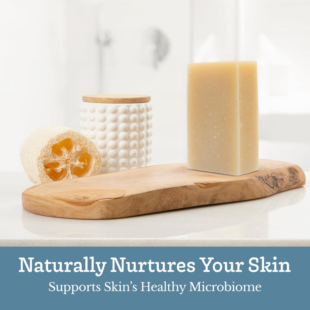 Southern Natural Goat Milk Soap Bar (Unscented 3 Pack) for Dry Sensitive Skin