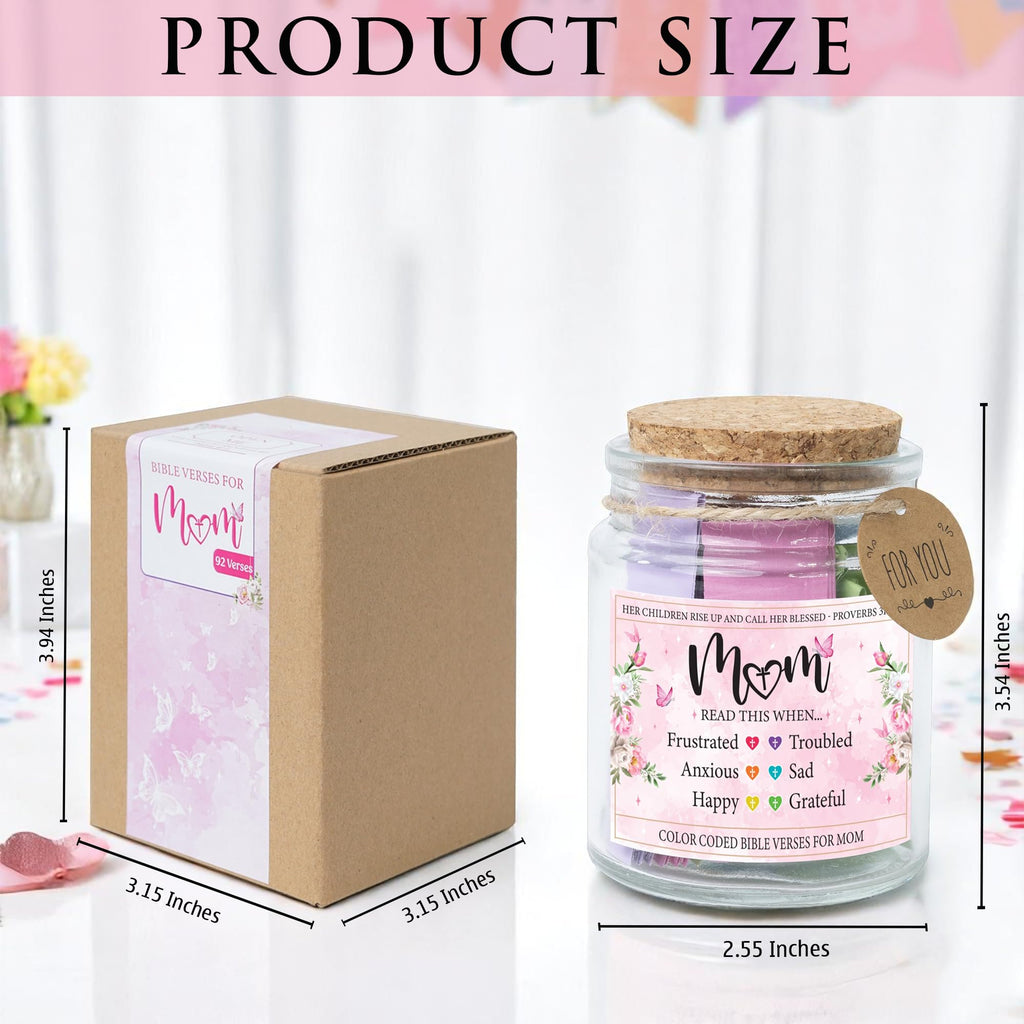 SOUTHLISA Bible Verses Jar for Mom – Christian Gifts for Women | Mother's Day & Birthday Gift