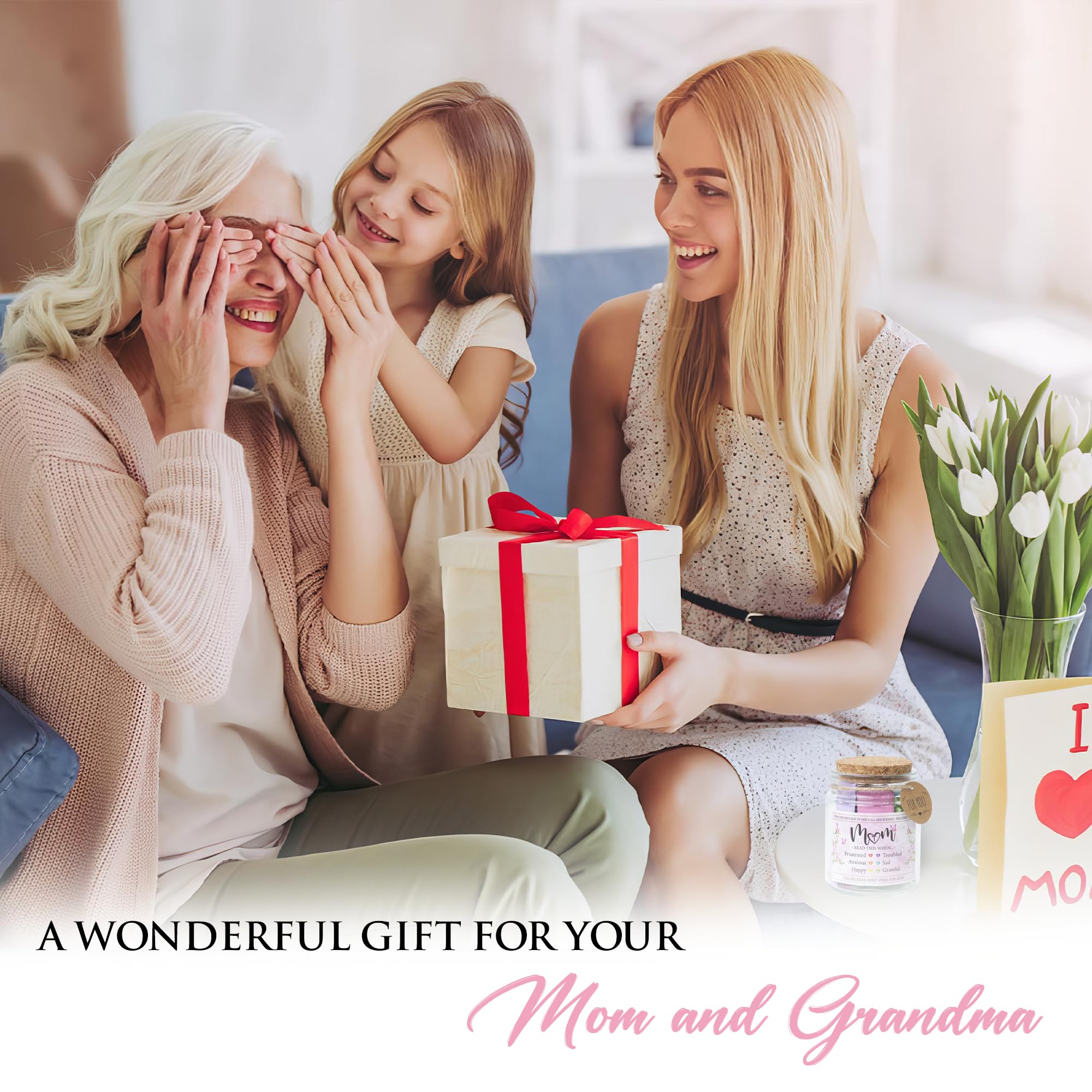 SOUTHLISA Bible Verses Jar for Mom – Christian Gifts for Women | Mother's Day & Birthday Gift