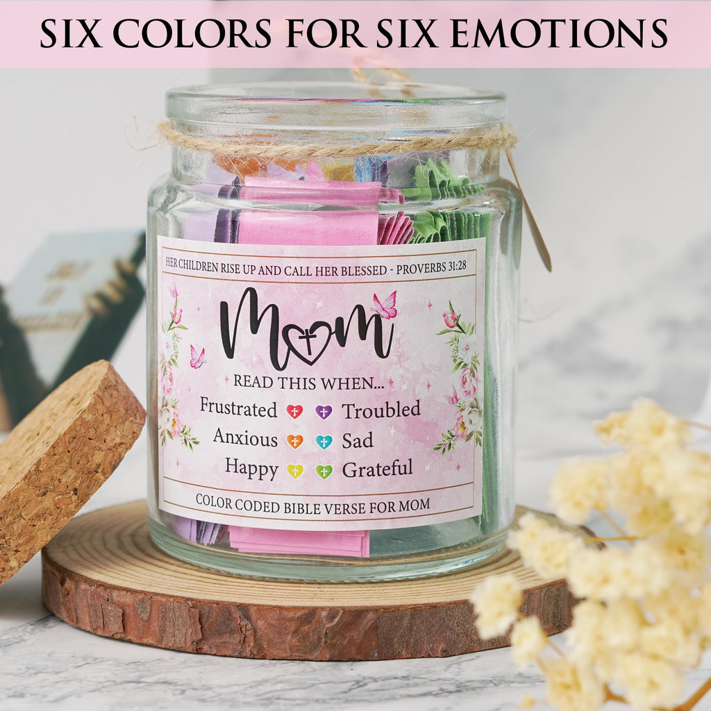 SOUTHLISA Bible Verses Jar for Mom – Christian Gifts for Women | Mother's Day & Birthday Gift
