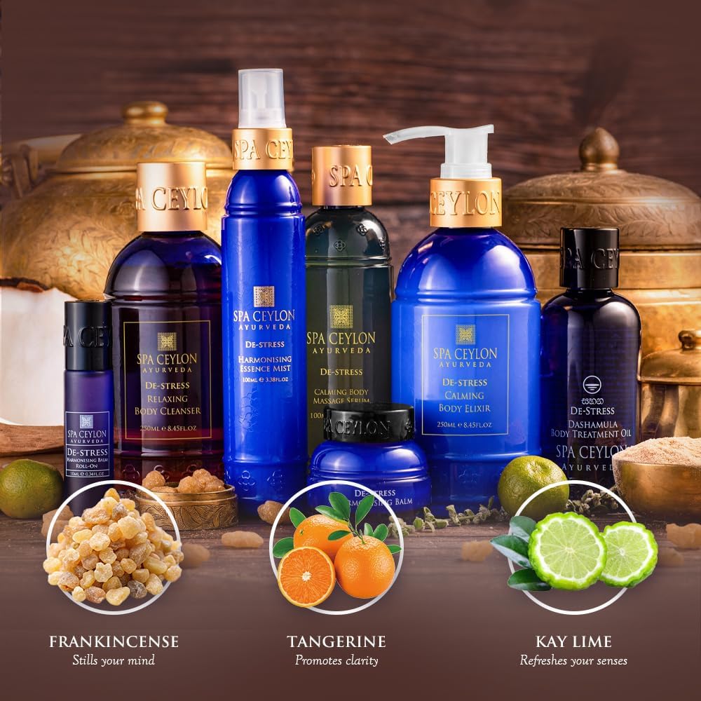 SPA CEYLON De-Stress Calming Body Elixir | Harmonizing Ayurveda Oil