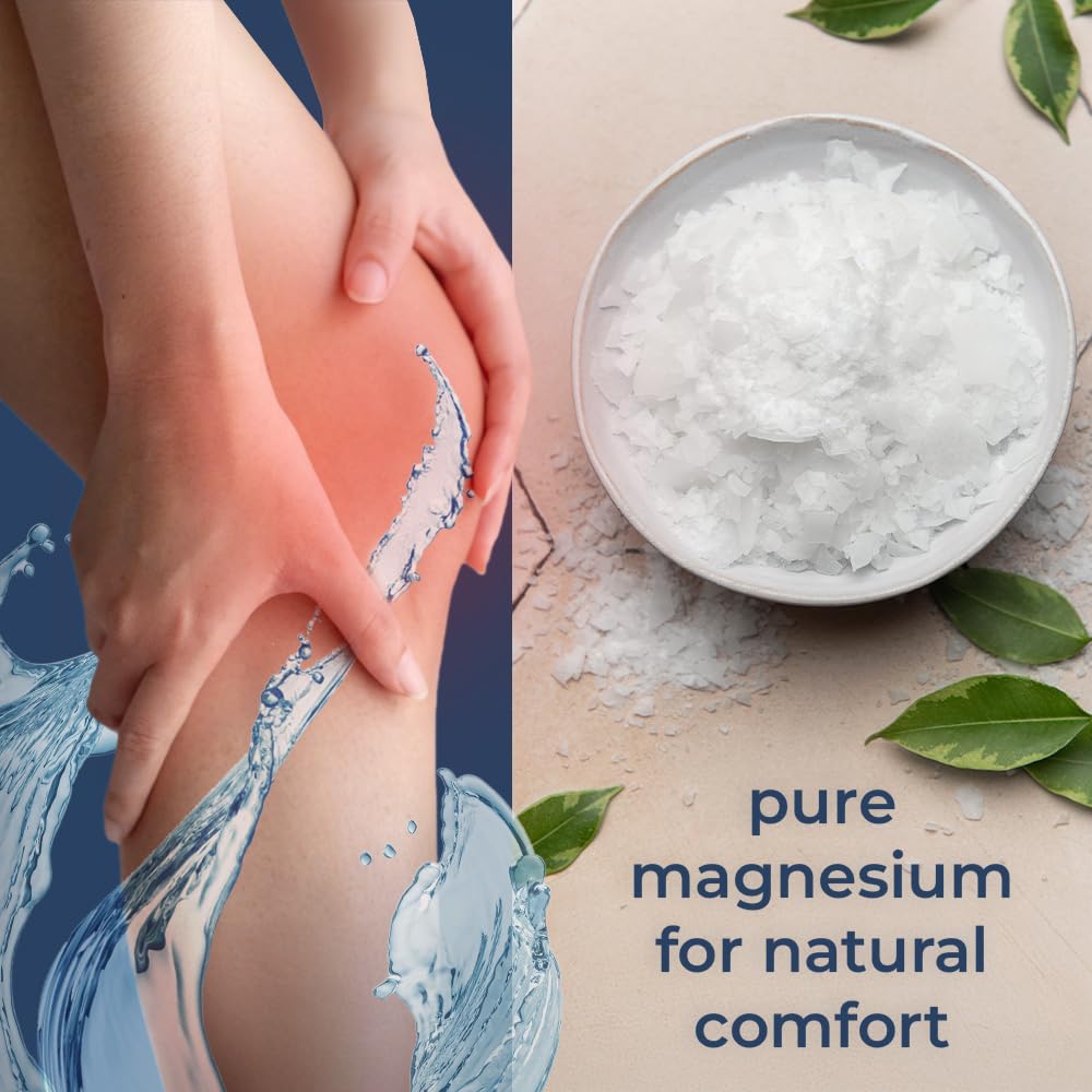 Natural Elephant Dead Sea Magnesium Bath Flakes – 10 lb (2x5 lb) Pure Magnesium Chloride Soak