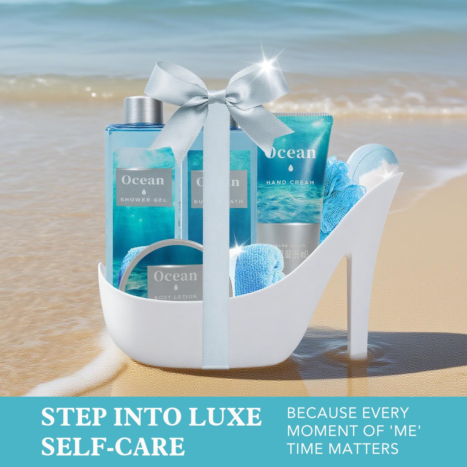 Spa Luxetique Ocean Breeze 8-Piece High Heel Gift Set for Women