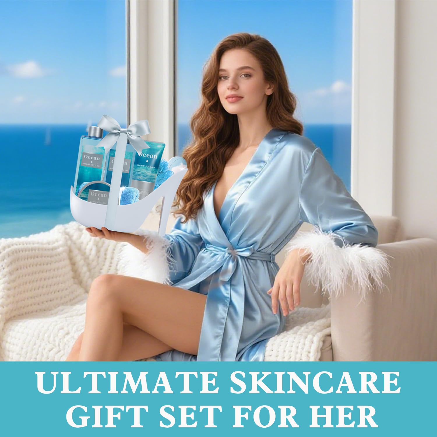 Spa Luxetique Ocean Breeze 8-Piece High Heel Gift Set for Women