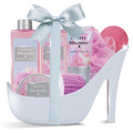 Spa Luxetique Valentines Day Gift Set – 8pc Cherry Blossom High Heel Spa Set for Women