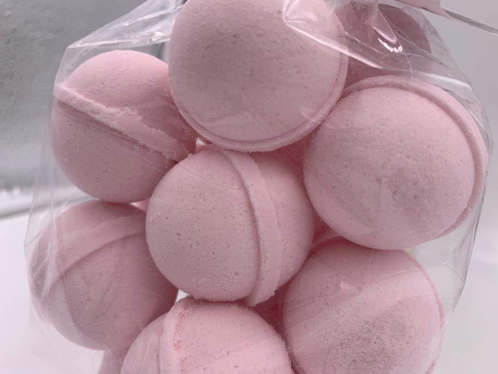 Spa Pure Pink Sugar Bath Bomb – 14 Ultra-Moisturizing Fizzies with Shea Butter