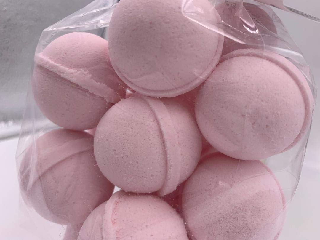 Spa Pure Pink Sugar Bath Bomb – 14 Ultra-Moisturizing Fizzies with Shea Butter