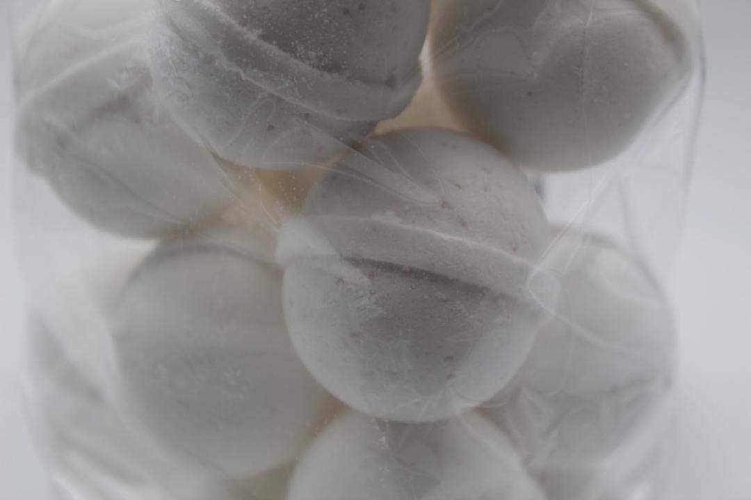 Spa Pure Vanilla Bath Bombs – 14x1oz Moisturizing Fizzies with Shea, Mango & Cocoa Butter