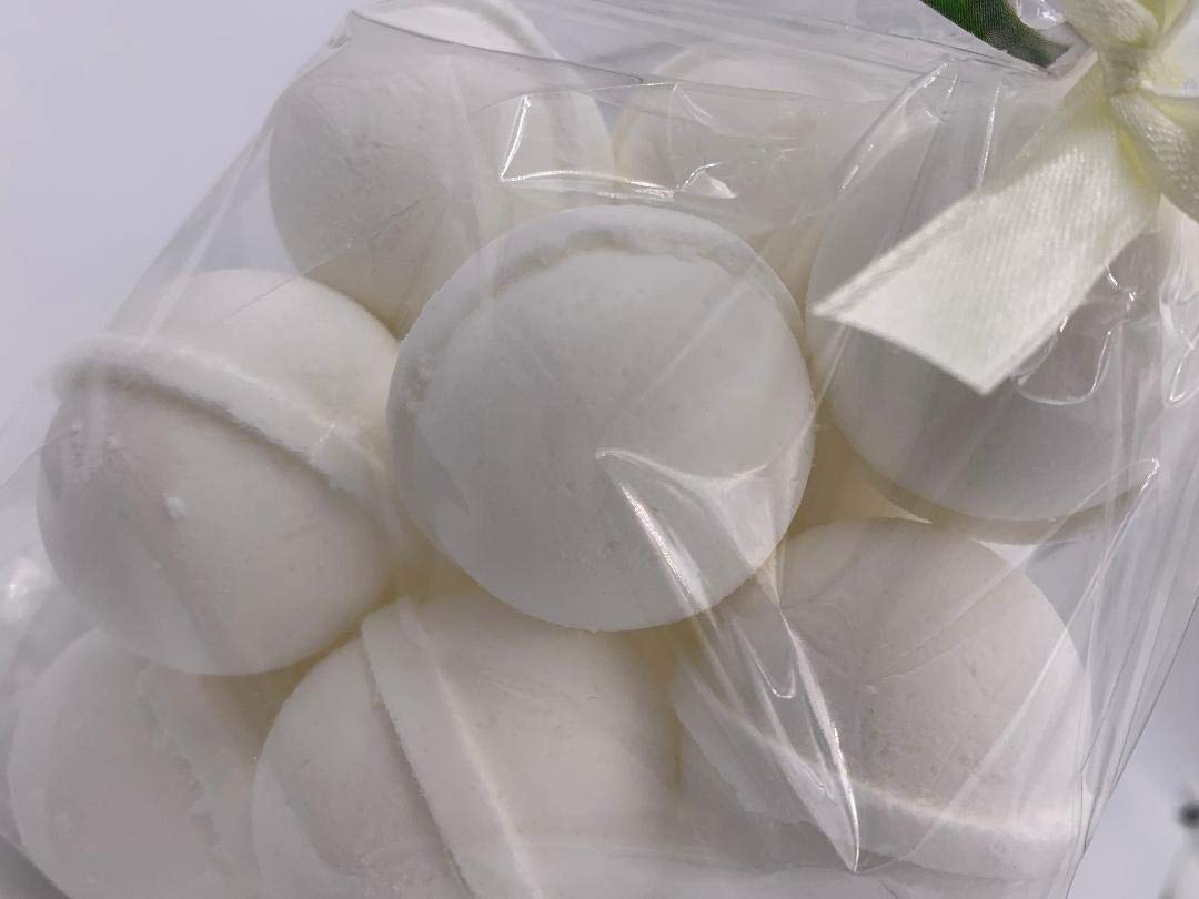 Spa Pure Vanilla Bath Bombs – 14x1oz Moisturizing Fizzies with Shea, Mango & Cocoa Butter