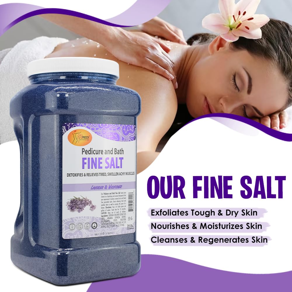 SPA REDI Detox Foot Soak Salt with Lavender & Wildflower – 128 oz