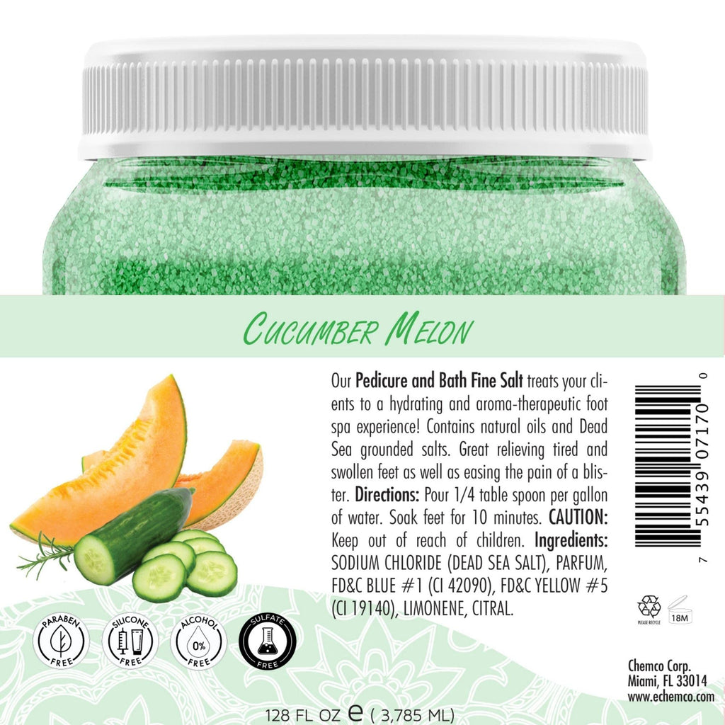 SPA REDI Detox Foot Soak – Dead Sea Salt, Argan & Coconut Oils, Cucumber & Melon, 128 oz