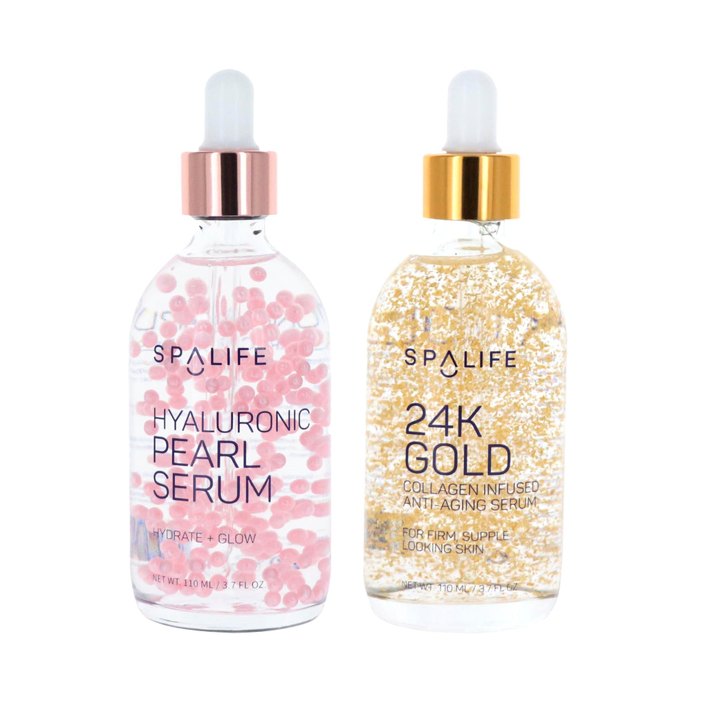 SpaLife 24K Gold Collagen & Hyaluronic Acid Serum Duo – Hydration, Radiance & Firmness (2 Pack)