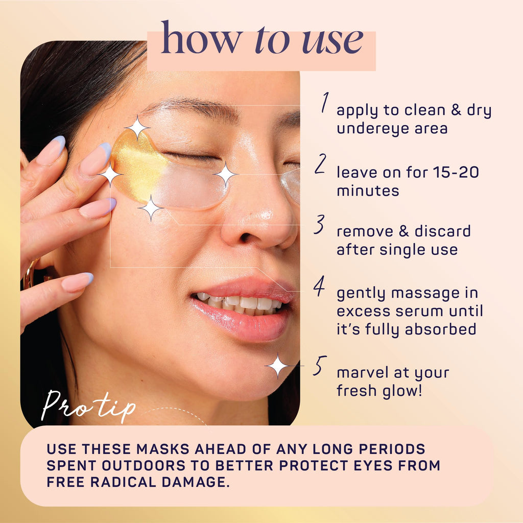 SpaLife Beauty Anti-Aging Under Eye Masks | 24K Gold & Colloidal Silver Hydrogel Patches (48 Pairs)