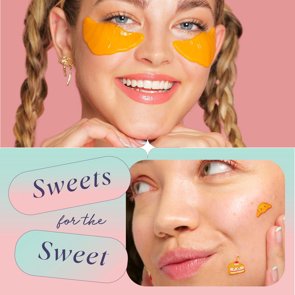 SpaLife Brunch Date Undereye Mask & Pimple Patch Duo – Floral Masks, Heart Patches, Mother’s Day Gift