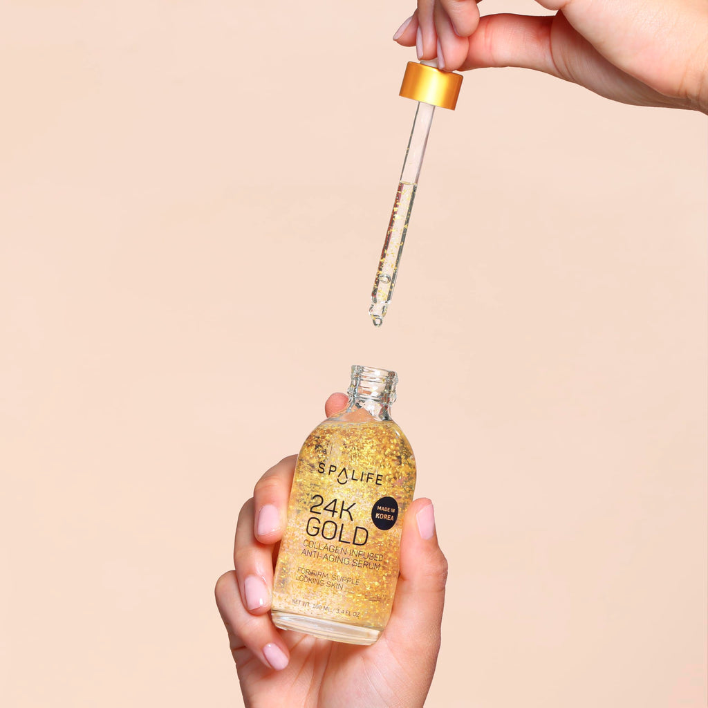 SpaLife 24K Gold Collagen & Hyaluronic Acid Serum Duo – Hydration, Radiance & Firmness (2 Pack)
