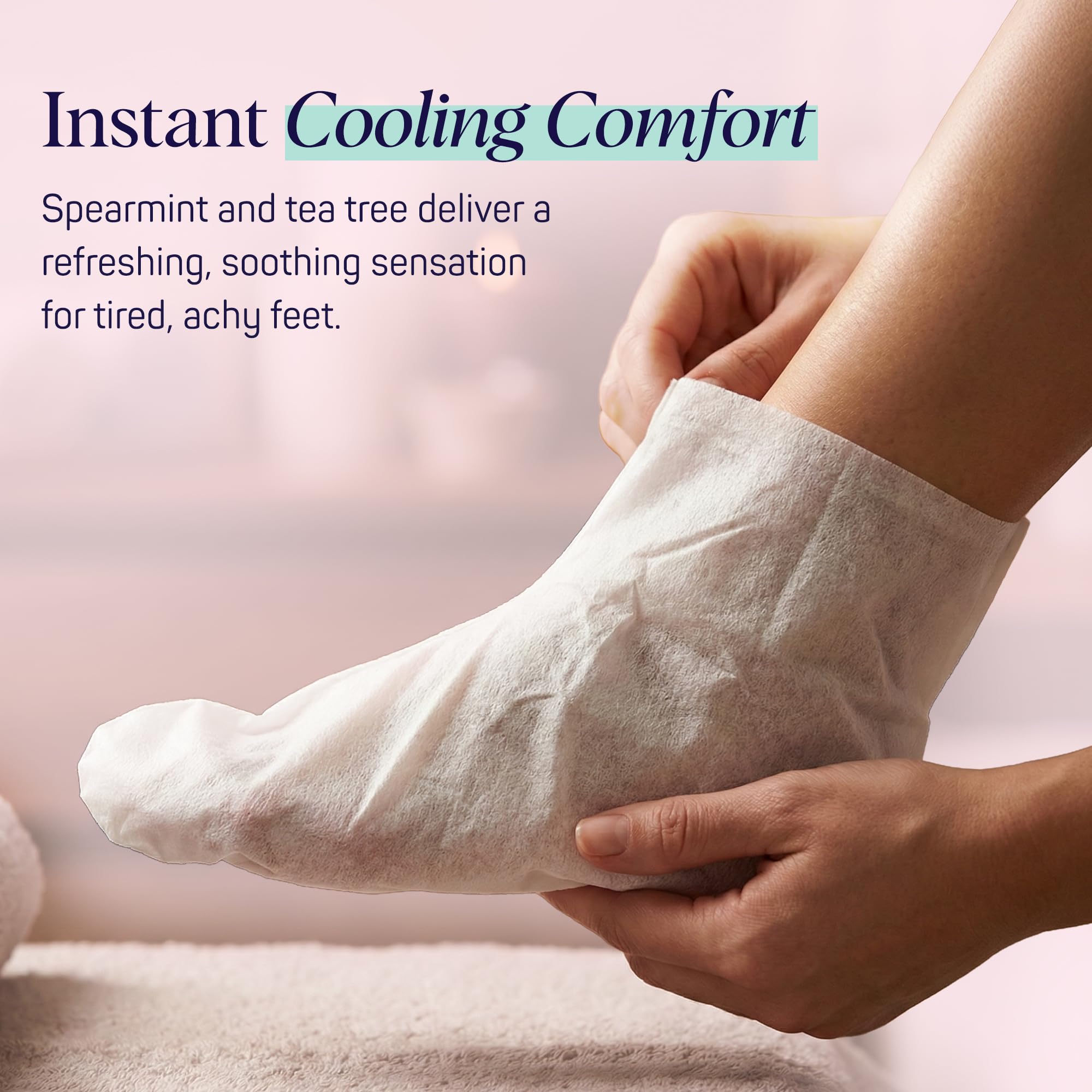 SpaLife Moisturizing Foot Sockies — Intensive Hydration Foot Mask for Dry, Cracked Feet | 8 Pack