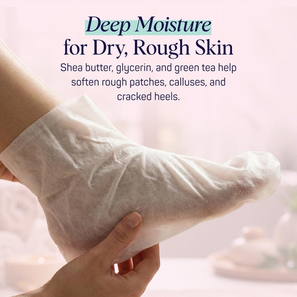 SpaLife Moisturizing Foot Sockies — Intensive Hydration Foot Mask for Dry, Cracked Feet | 8 Pack