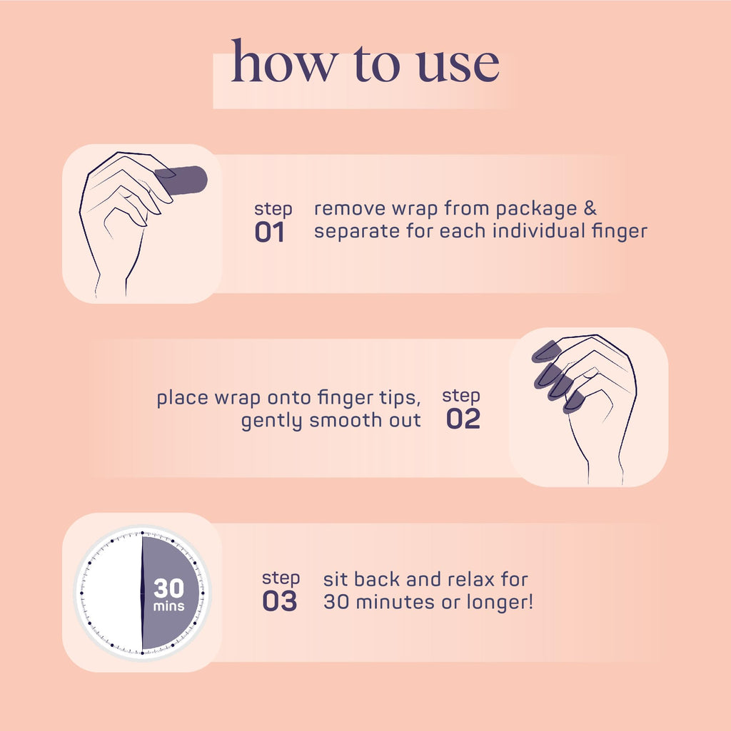 SpaLife Japanese Camellia Oil & Vitamin E Nail Cuticle Wrap 6-Pack – Hydrating Nail Masks for Brittle Nails