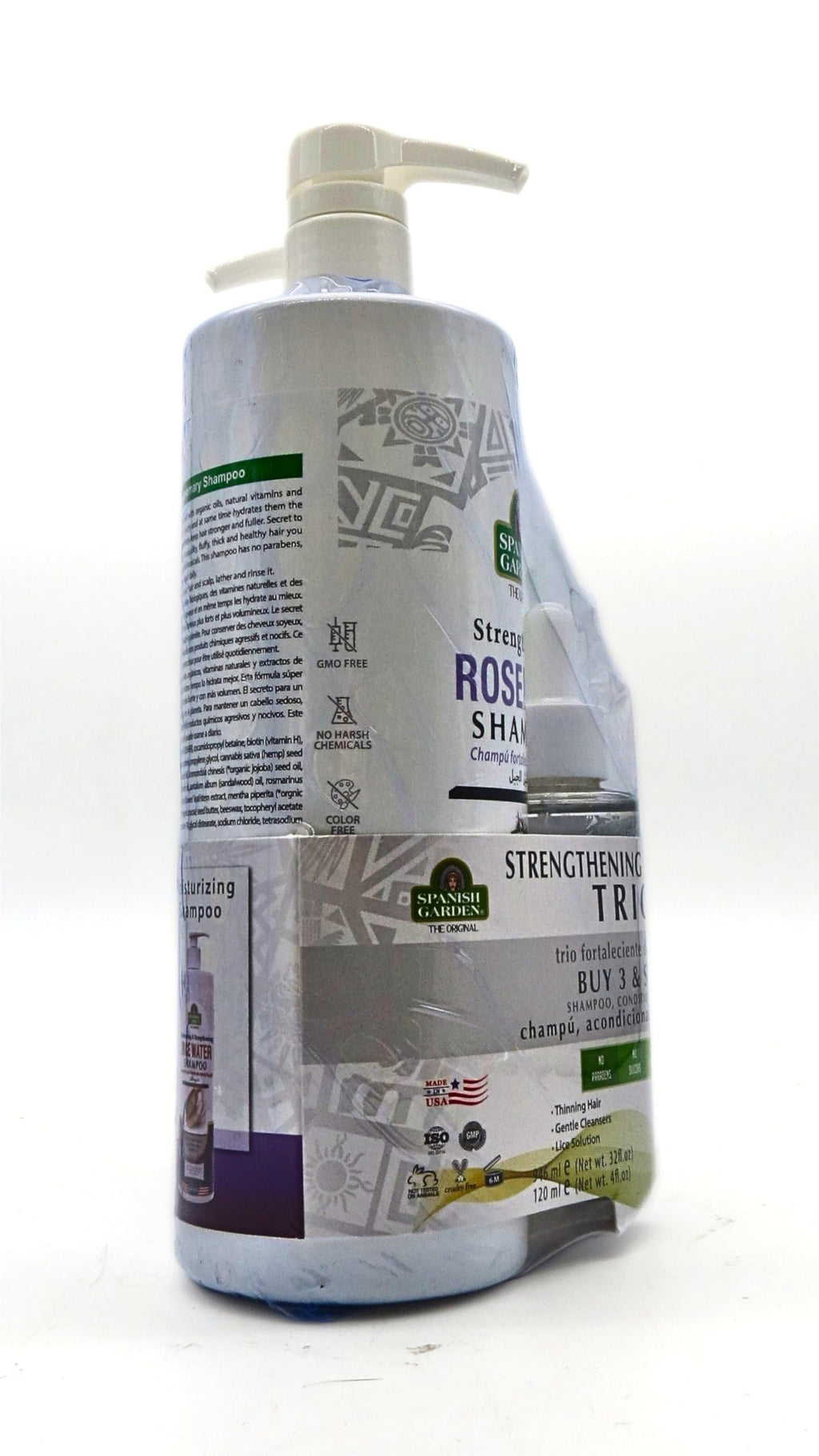 Spanish Garden Rosemary Hair Strengthening Set – Shampoo, Conditioner & Hair Oil