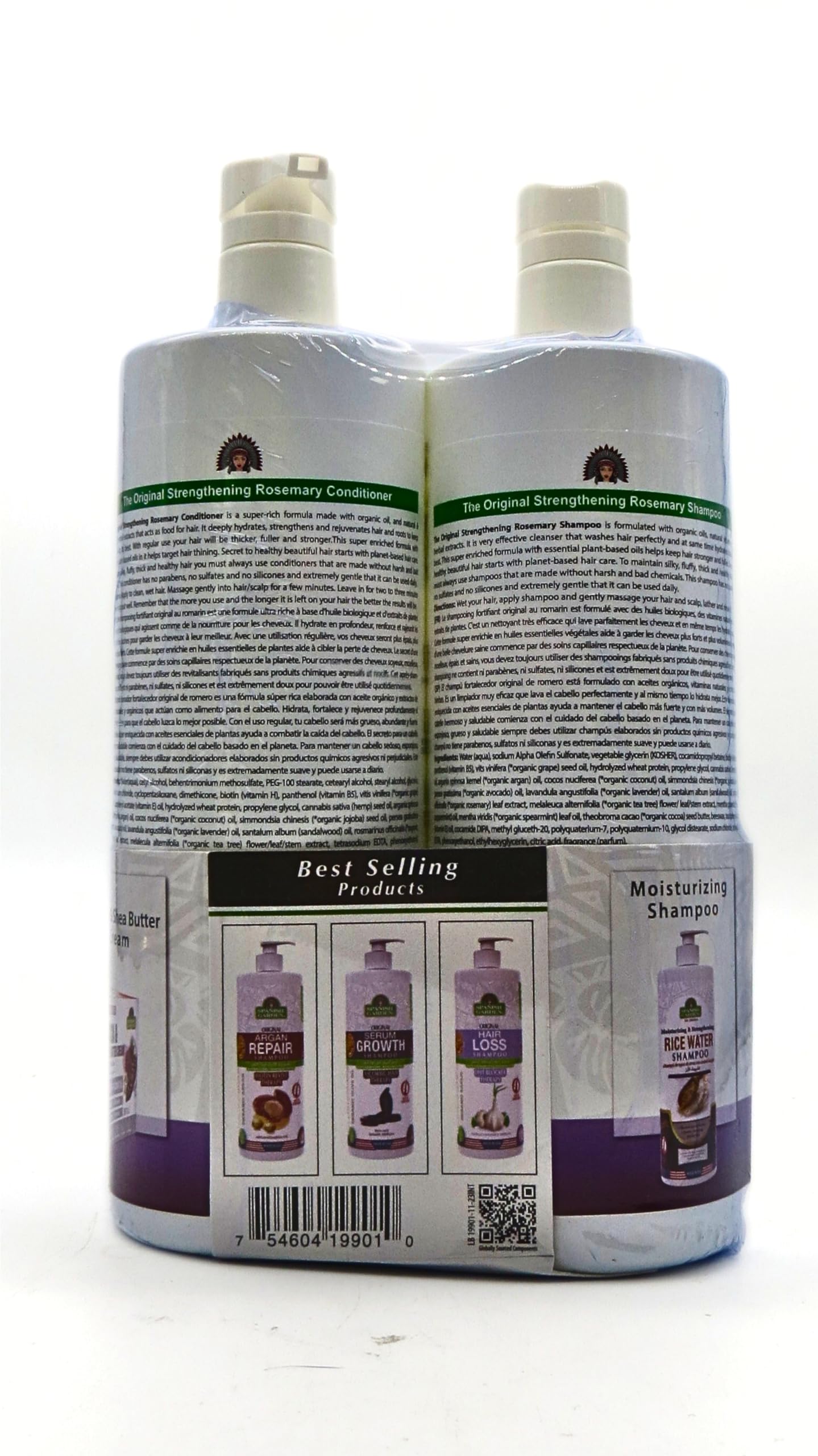 Spanish Garden Rosemary Hair Strengthening Set – Shampoo, Conditioner & Hair Oil