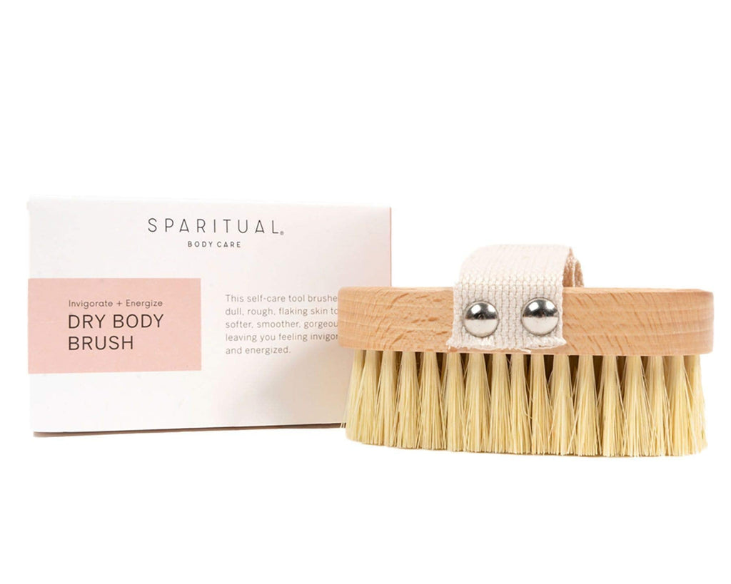 SpaRitual Dry Brush for Cellulite & Lymphatic Health | Ergonomic Sisal Hemp Bristles