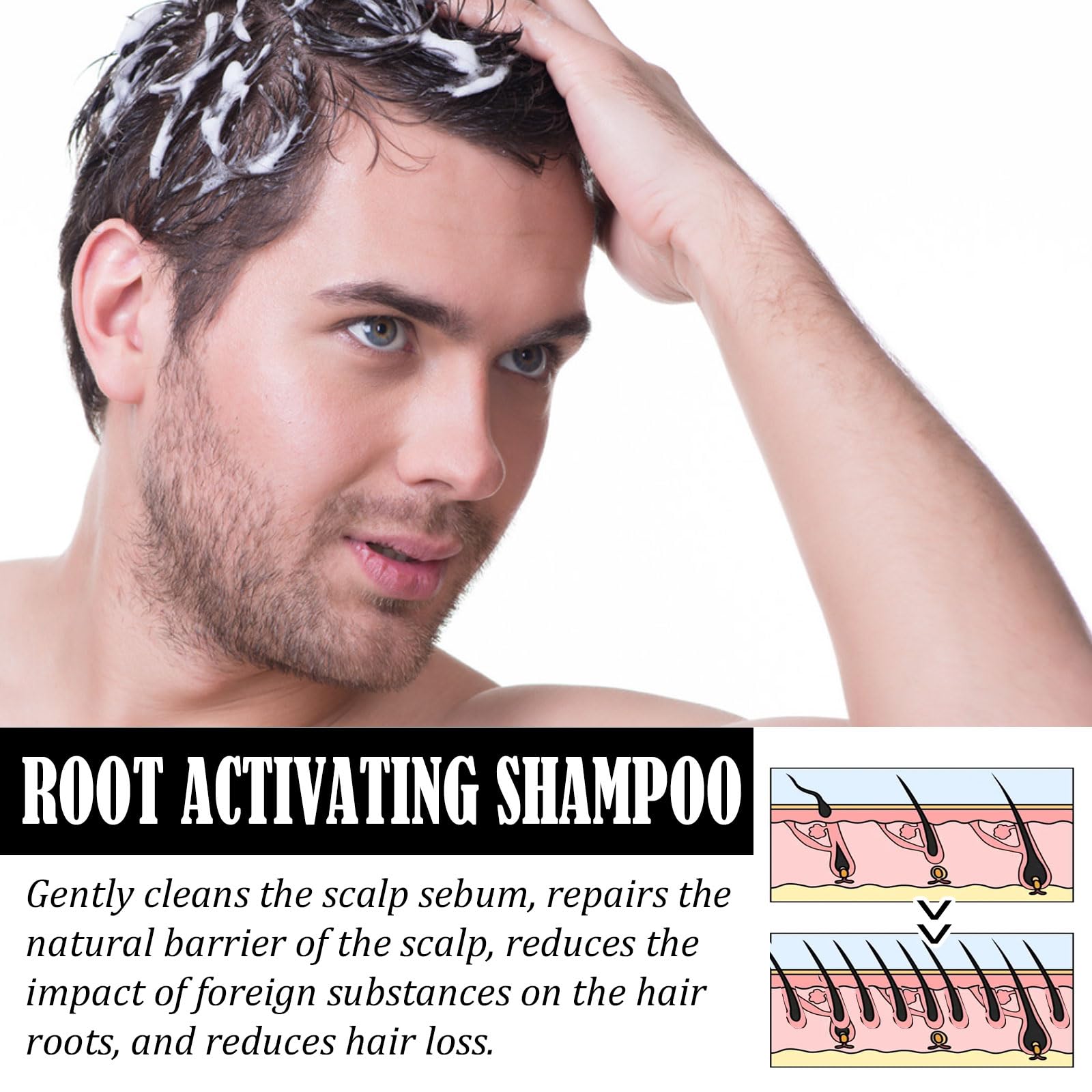SPARTAN REPAIR SHAMPOO Root Activator - 200ml for Hair Growth & Thickness