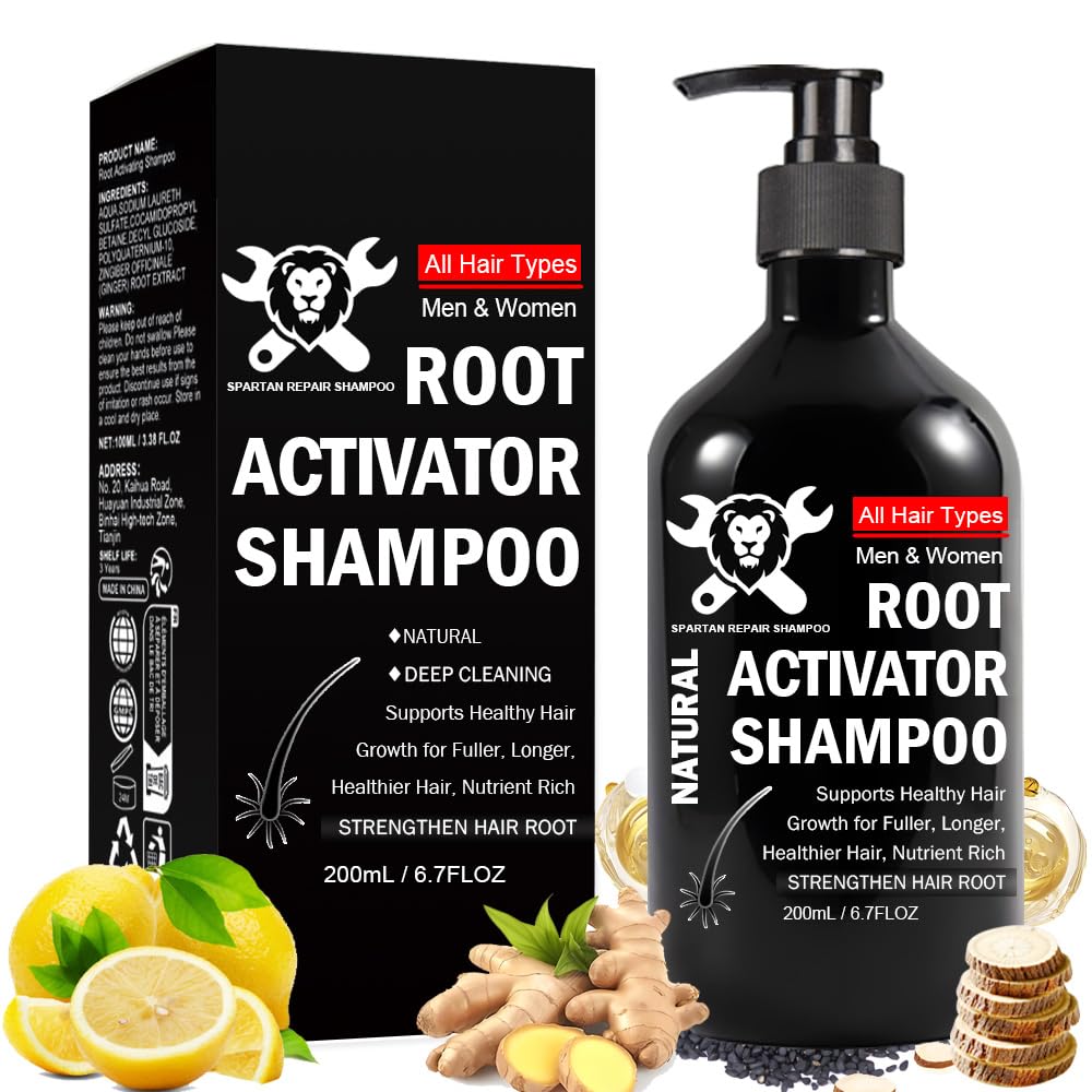 SPARTAN REPAIR SHAMPOO Root Activator - 200ml for Hair Growth & Thickness