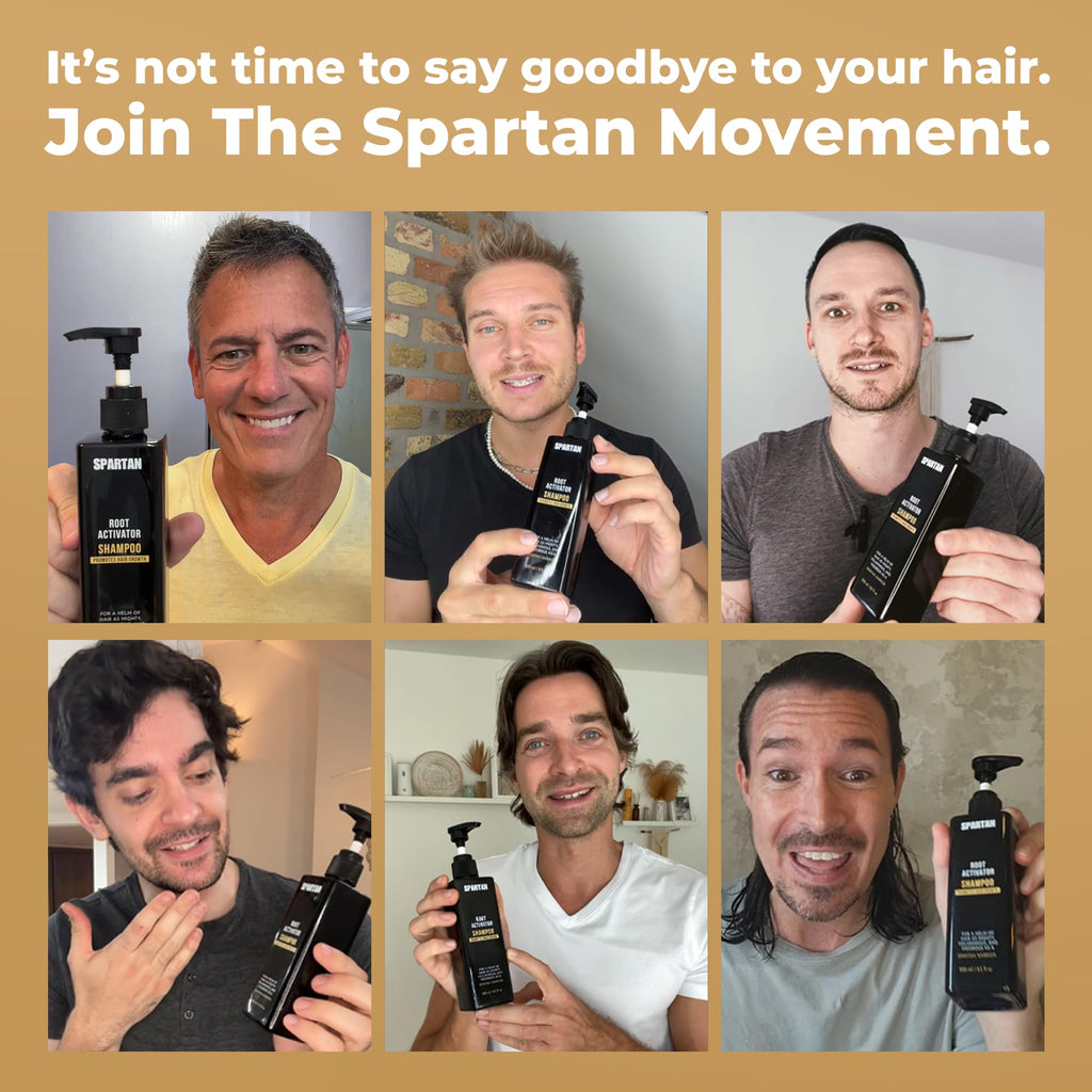 SPARTAN Root Activator Shampoo for Men – Hair Growth & Thicker Hair